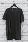 Boris Bidjan Saberi 24 Autumn/Winter Rolled Short Sleeve T-shirt TS CLASSIC1.RF-F035-D.GREY DARK GREY